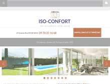 Tablet Screenshot of iso-confort-sens.com